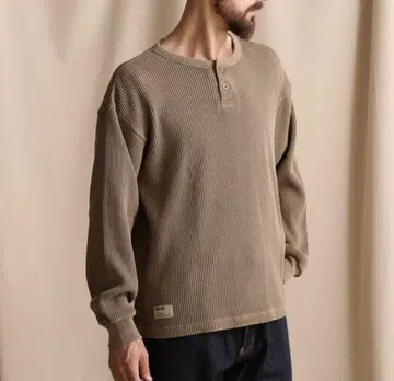 Schott 샷 오버다이 서멀 헨리넥 T셔츠 XL