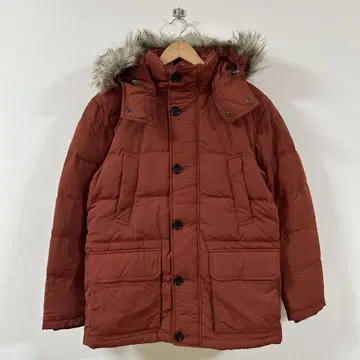 새상품급 유니클로 남성용 다운 자켓 후드 부착 후드는 탈부착 가능