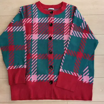 BAYFLOW 체크 무늬 니트 긴팔