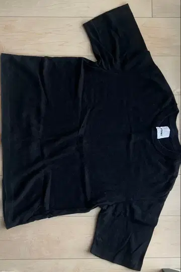 MYTHINKS 블랙 반팔 니트T셔츠