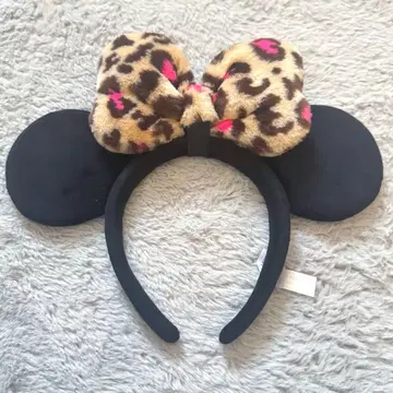디즈니 미니 머리띠 레오파드 무늬