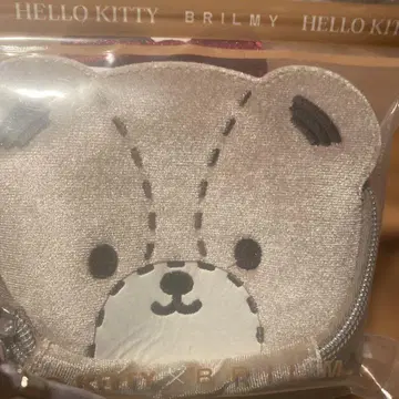 HELLO KITTY BRILMY 곰 얼굴 파우치 메이크업 파우치