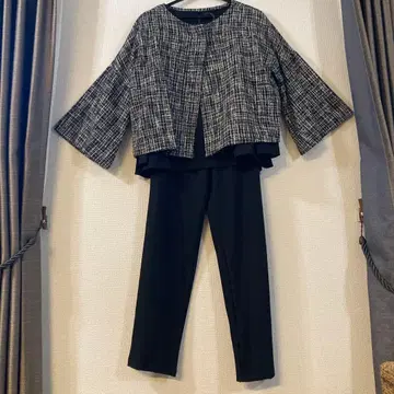 트위드 세레모니 수트 3세트 빅 사이즈 S