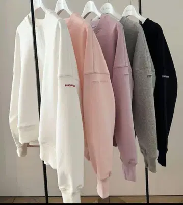 로지몬스터 로고 베이직 풀오버 핑크