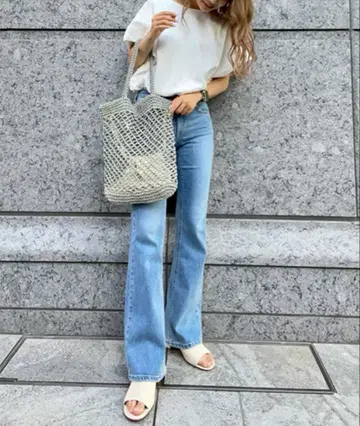 [ SOMETHING ] LISA 플레어 데님 팬츠 26