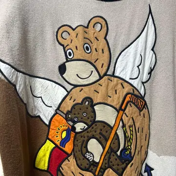 Castelbajac 곰 자수 니트 스웨터