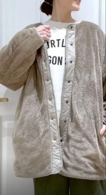 studio CLIP 퀼팅 자켓 리버서블