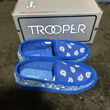 TROOPER 반다나 패턴 슬립온 파랑