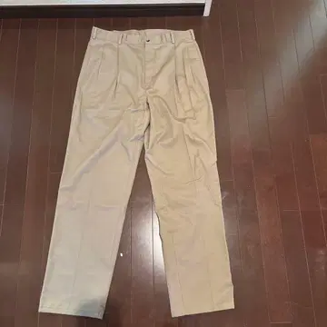 90s Lands' End 베이지 치노 팬츠 사이즈 33