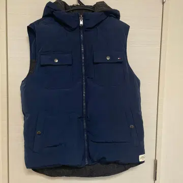 TOMMY HILFIGER 리버서블 다운 베스트 남성용 XL