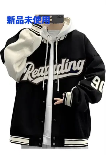 새상품 aspersio 바시티 자켓 블루종 후드 없음 얇은 소재 남성용