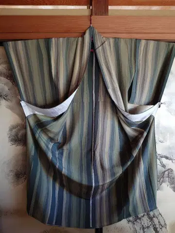 [ 새상품 후지노 테루오/낙관 ] 코몬 단의 쇼쥬 크레이프 원단