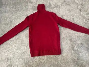 WRAPINKNOT 빨간색 터틀넥 스웨터