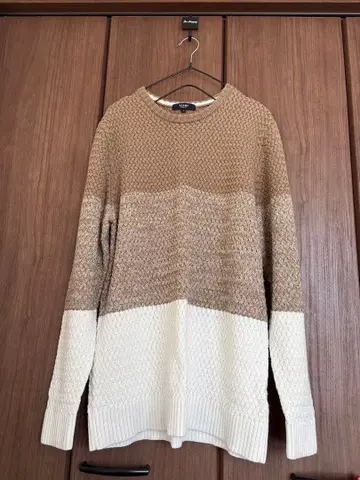 빔스 하트 보더 니트 스웨터 L