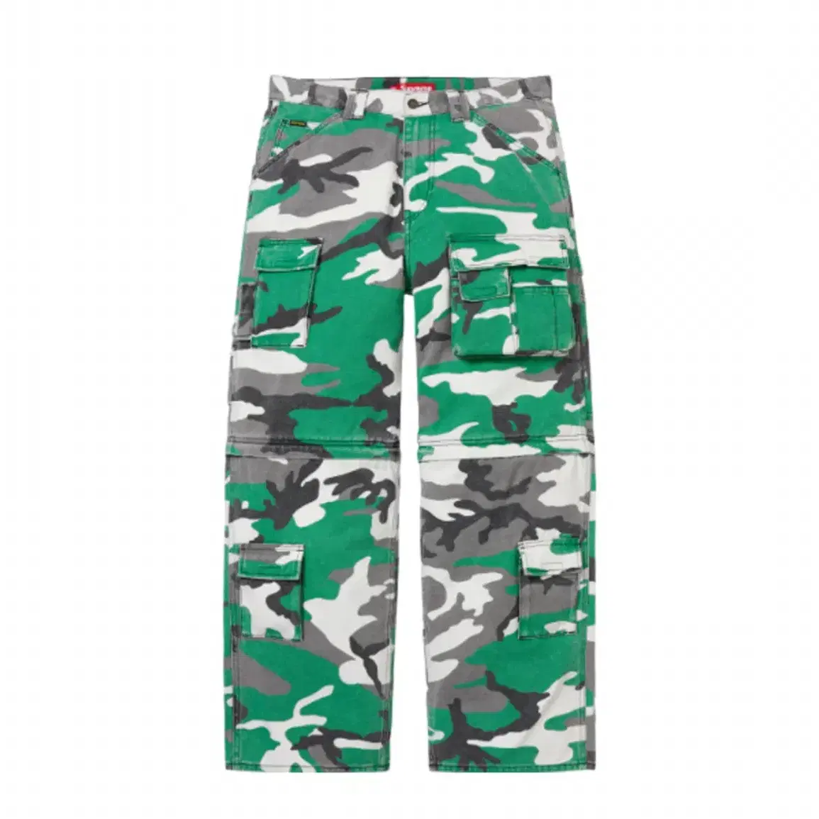 [30] Supreme Zip Off Utility Pants Green Camo 25FW