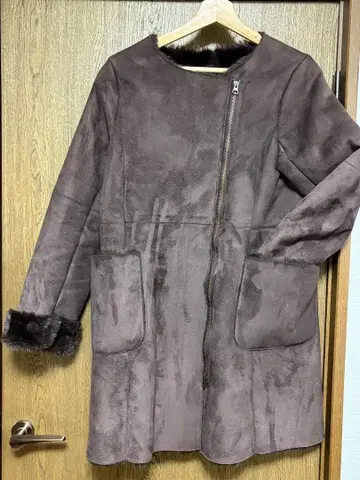 UrbanResearch 어반 리서치 페이크 무스탕 코트 롱