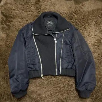 ZARA 네이비 자켓 지퍼