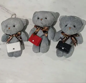 인형, 곰돌이, 로고 백참