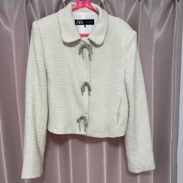 ZARA 아이보리 숏 자켓 M