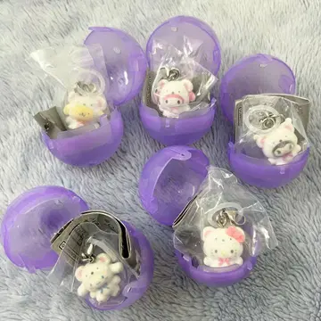 산리오 포근포근 스노우 메지루시 액세서리 5종 세트