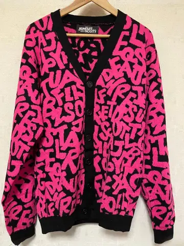 JEREMY Scott 영문 패턴, 알파벳 패턴 가디건