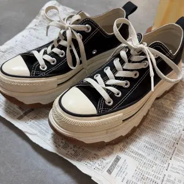 ALL STAR 블랙 통굽 스니커즈