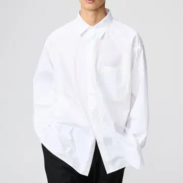 UNIQLO C 브로드 오버사이즈 셔츠 XL 화이트