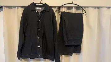 NOIR ET BLANC 블랙 데님 재킷 & 팬츠