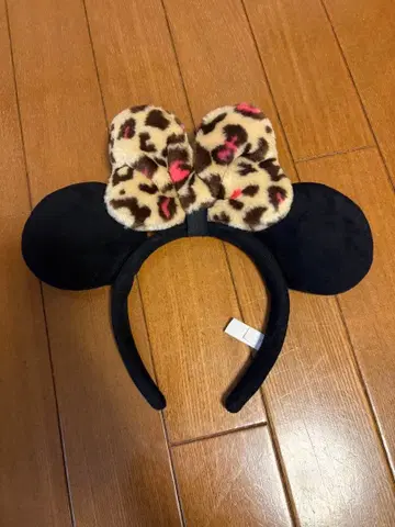 디즈니 미니 레오파드 무늬 머리띠