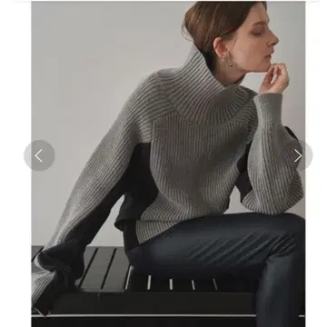 ELENDEEK 마테리얼 도킹 니트 정가 24,200엔