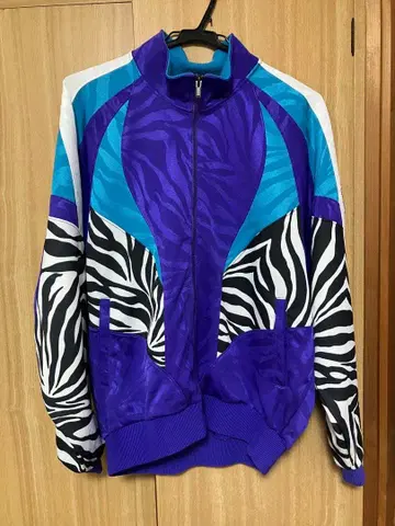 asics 아식스 제브라 패턴 저지 구제 의류 레트로