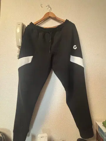 CRONOS 블랙 조거 팬츠