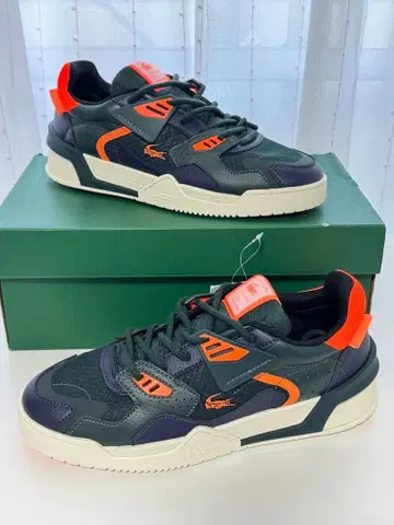 LACOSTE L.002 다크 그린/오렌지 스니커즈
