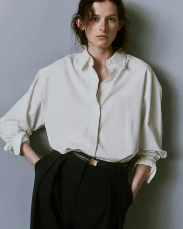 새상품 TODAYFUL Softtwill Over Shirts 화이트