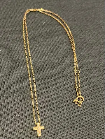 K10 다이아몬드 크로스 모티브 목걸이