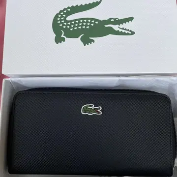 미사용 새상품 LACOSTE 블랙 장지갑