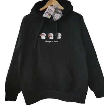 새상품 오분구토잇쇼 속기모 후드 부착 풀오버 후드티 돈키