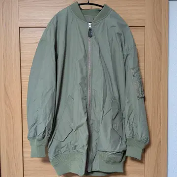 스픽 앤 스팬 올리브 그린 봄버 자켓