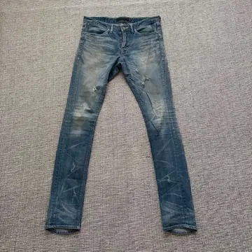 FUGA 데미지 가공 스트레치 데님 44