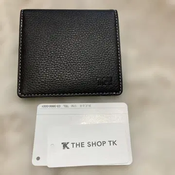 새상품 THE SHOP TK 블랙 접이식 지갑