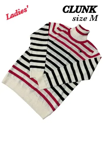 CLUNK 크랭크 하이넥 니트 스웨터 모크넥 여성용 M