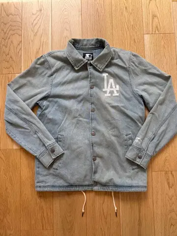 Starter LA 로고 데님 자켓 S 사이즈 그레이