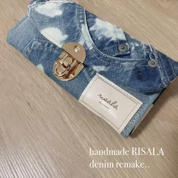 데님 리메이크 지갑