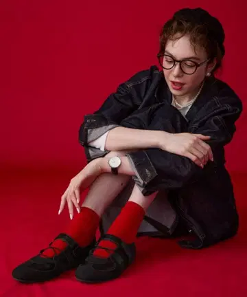 [ BONLECILL Marche ] 경량 이지 벨크로 발레 스니커즈