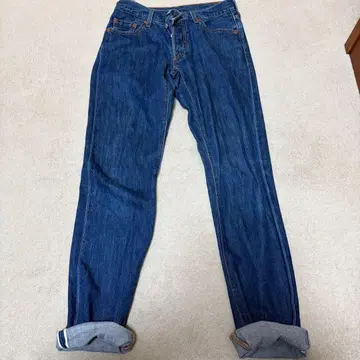 Levi's 501 다크 블루 스트레이트 데님 W25 L32