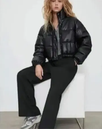 ZARA 워터 윈드 프로텍션 숏 퍼프 아노락 세트