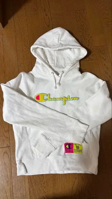 Champion 리버스 위브 후드티 X-Small 화이트