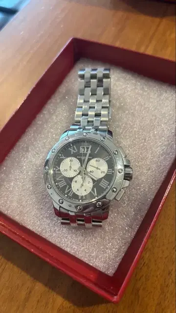 새상품급 Raymond Weil 크로노그래프 손목시계 탱고 그레이
