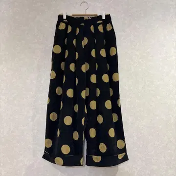 멀로 코듀로이 도트 와이드 팬츠