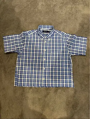 00's unknown 크롭 체크 셔츠 시티 보이